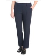 Hilary Radley Womens Pants Navy Blue Tummy Control Midrise Pockets Pull-... - $789.53 MXN
