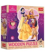 NEW Trefl Jigsaw Wooden Puzzle 50 Pieces 20257 Lovely Princesses - $25.64 CAD