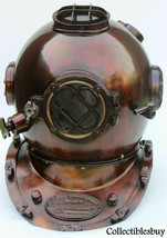 Nautical Antique Deep Diving Divers Helmet Mark V Maritime Replica Home Decor - £124.22 GBP