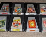 Lot Of 8 Atari 2600 Parker Bros Games Spider-Man ,Popeye, Cobra Etc. All... - $49.49