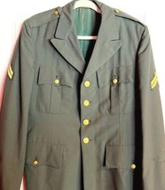 Vietnam US Army Military Jacket Blazer 39 Long Corporal Rank - £98.32 GBP