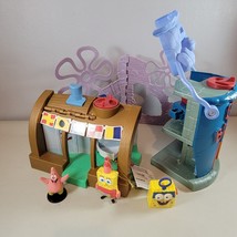 Spongebob Square Pants Chum Bucket Krusty Krab Play Set 2012 Fisher-Price Mattel - £47.12 GBP