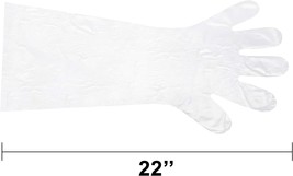 200 Polyethylene Elbow Gloves 22&quot; long 1.1 mil - £18.99 GBP