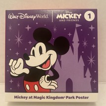 2023 Mc Donald&#39;s Disney #1 Mickey At Magic Kingdom Poster Happy Meal Toy - £5.34 GBP