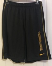 Nike Men&#39;s West Virginia Dri Fit Fly Athletic Training Shorts Black Gold NWT-S - £15.57 GBP
