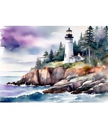  Water Color Lighthouse Cross Stitch Pattern***LOOK***  - $4.15 CAD