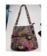 Vera Bradley Symphony In Hue Hipster Crossbody Quilted Paisley Cotton Ca... - $34.96 CAD