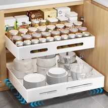 Pull Out Cabinet Organizer Expandable,1Pcs Adjustable 3.5&quot;-22.5&quot; Width 21&quot; Deep  - £50.83 GBP