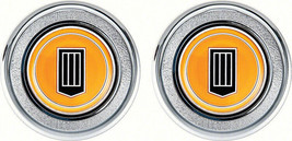 OER Interior Door Panel Emblem Set 1979-1981 Chevrolet Camaro Orange Badge - $109.98