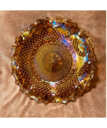 Vintage Indiana Carnival Glass 10&quot; Ruffled Iridescent Candy Dish/Bowl (1... - $451.42 MXN