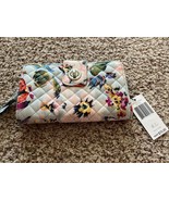 NWT Vera Bradley RFID Turn Lock Wallet RP $70 Sea Air Floral Multicolore... - $43.26 CAD