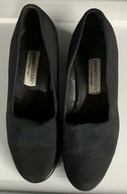 Etienne Aigner Eassentials Sz 8 M BLACK/NAVY Slip On Women Loafer Pumps Shoes - £7.92 GBP