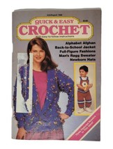 Quick &amp; Easy Crochet Magazine July/August 1988 Alphabet Afghan Newborn Hats EUC - £6.29 GBP