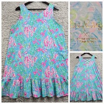 Lilly Pulitzer Mini Dress Women XL Kristen Flounce Shift Pockets Resort ... - £39.55 GBP