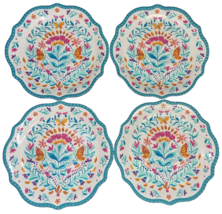 Pioneer Woman Folk Geo Dinner Plates Melamine 4pc BPA Free 10.7-inch Tea... - $651.83 MXN