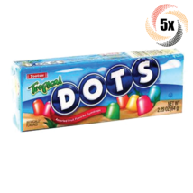 5x Packs Tootsie Dots Assorted Tropical Flavored Gumdrops Gummy Candy | 2.25oz - £11.46 GBP