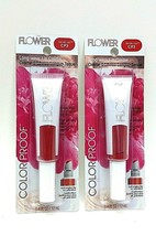 2x Flower Beauty Drew Barrymore Longwear Color Satin Lip Creme CP3 *RED MY LIPS* - £14.99 GBP