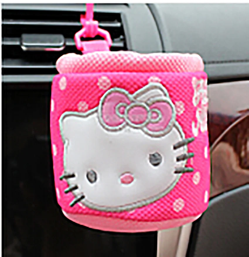 Cute cartoon pink cat Car Storage Box  Stowing Tidying Cover car Interior - £13.46 GBP