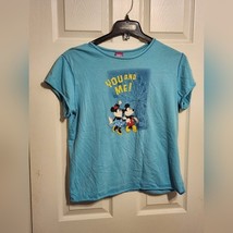 Disney &quot;You and Me&quot; Mickey and Minnie blue size large t-shirt - £11.73 GBP