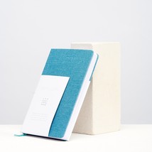 Sustainable Linen A5 Hardcover Notebook: Stylish, Sturdy &amp; Eco-Friendly - £17.26 GBP