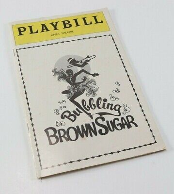 Vintage 1976 BUBBLING BROWN SUGAR Anta Theatre Playbill - $8.99