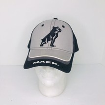 Mack Trucks Bulldog Tough Strapback Baseball Trucker Hat Cap Black Embroidered - £14.16 GBP