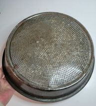 Farmhouse Metal Food Sifter/Strainer 12.5" Diameter VTG 1930's image 3