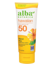 Alba Botanica Broad Spectrum SPF 50 Hawaiian Sunscreen Lotion Island Vibe 3.0fl  - £31.44 GBP