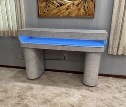 Nice Contemporary Console Table With Plug-Ins And Black Light From A Nai... - $99.00