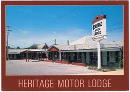 Postcard Heritage Motor Lodge Gettysburg Pennsylvania - $3.95