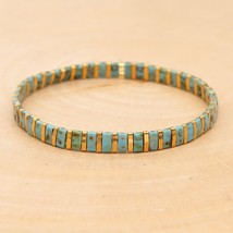 Bohemian Tila Bracelets For Women Fashion Handmade Beads Bracelet Lucky Stretch  - £13.96 GBP