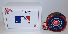 2011 Danbury Mint Chicago Cubs Christmas Drum Christmas Ornament In Box~Santa - £20.88 GBP