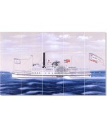James Bard Ships Painting Ceramic Tile Mural BTZ22038 - $150.00+