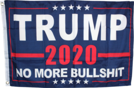 Trump 2020 Flag No More Bullshit 12X18 2X3 3X5 4X6 5X8 Feet Usa Flags America #1 - £10.43 GBP+
