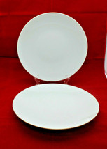 Thomas Rosenthal Germany Trend White Plate Dish 22 cm 8 5/8&quot; Wide Set of 2  - £51.22 GBP