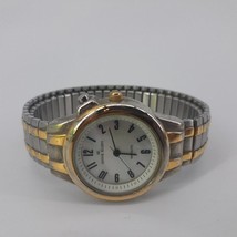 Anne Klein Womens Wristwatch Mother of Pearl Bezel Two Tone Gold Silver ... - £16.56 GBP