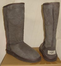 UGG Australia Classic Tall Chocolate Suede Boots KIDS Girls Size US 2 NE... - $107.90
