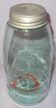 Antique Ball Only Two Quart Fruit Canning Jar Zink Lid Rubber Seal ca 1890 - $24.95