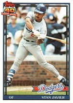 Topps 40 Years Of Baseball 1991 Baseball Card 61 Stan Javier L.A Dodgers - £1.37 GBP