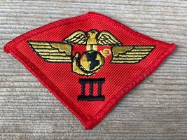 VTG USMC THIRD III 3RD MARINE CORPS AIRCRAFT WINGS PATCH - $9.85
