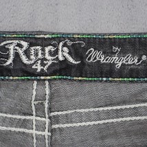 Wrangler Pants Womens 3 Gray Ultra Low Rise Straight Leg Faded Rock 47 Jeans - £20.08 GBP