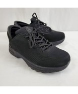 Zeba Hands Free Shoes Sneakers Men&#39;s 9 Lace Up Black Slip On Walking Com... - £31.41 GBP