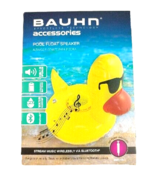 Yellow Rubber Duckie Bluetooth Speaker Inflatable Pool Float Free Pump B... - $14.95