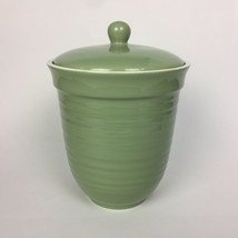 Fresh Territory Ceramic Food Bin Container Cookie Jar Sage Green 8.75” Tall Used - £19.71 GBP