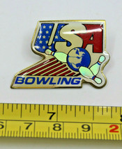 Bowling Team USA Bowling Collectible Pin Bowling Ball 3 Pins Vintage - £8.71 GBP