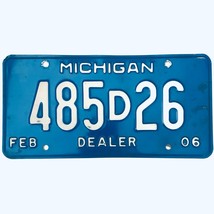 2006 United States Michigan Base Dealer License Plate 485D26 - £13.23 GBP