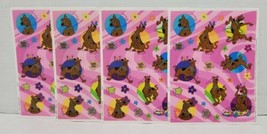 Vintage 1990's 4 Sheets Hallmark Scooby- Doo Stickers Unused Open  - $16.70