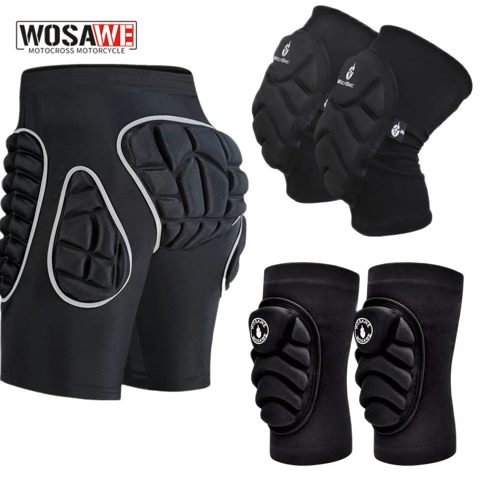 WOSAWE Motocross Shorts Protector Motorcycle Shorts Moto Protective Gear Armor - £12.36 GBP+