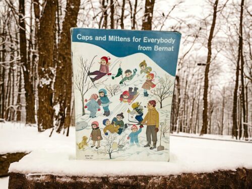 Caps & Mittens For Everybody From Bernat Handicrafter Book 109 Vtg 1962 Kitschy - $9.38