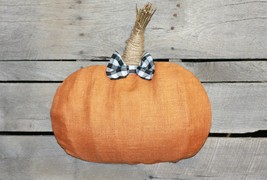 3D pumpkin Charming Fall Country Rustic Burlap Wreath October Thanksgiving - £48.99 GBP